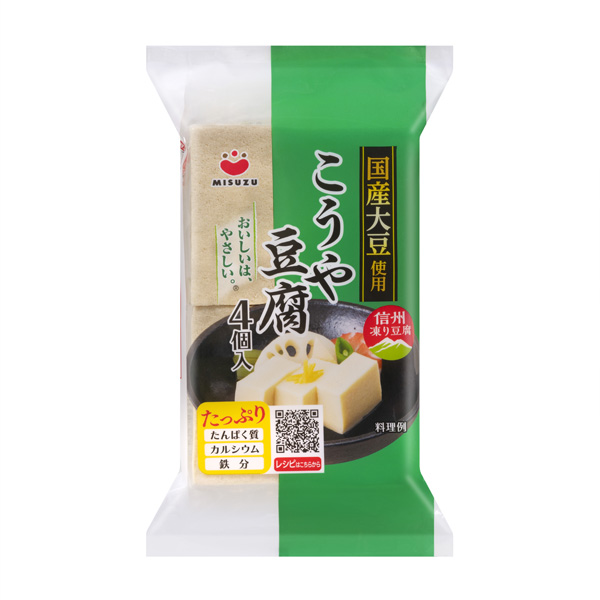 国産大豆こうや豆腐M４個（袋）